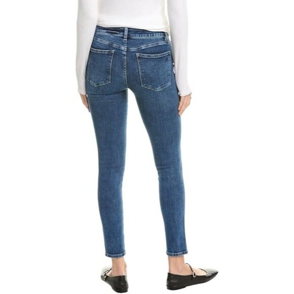 DL1961 Florence Instasculpt Cropped Jeans Women 27 Stretch Denim Skinny Leg Blue - Picture 4 of 14